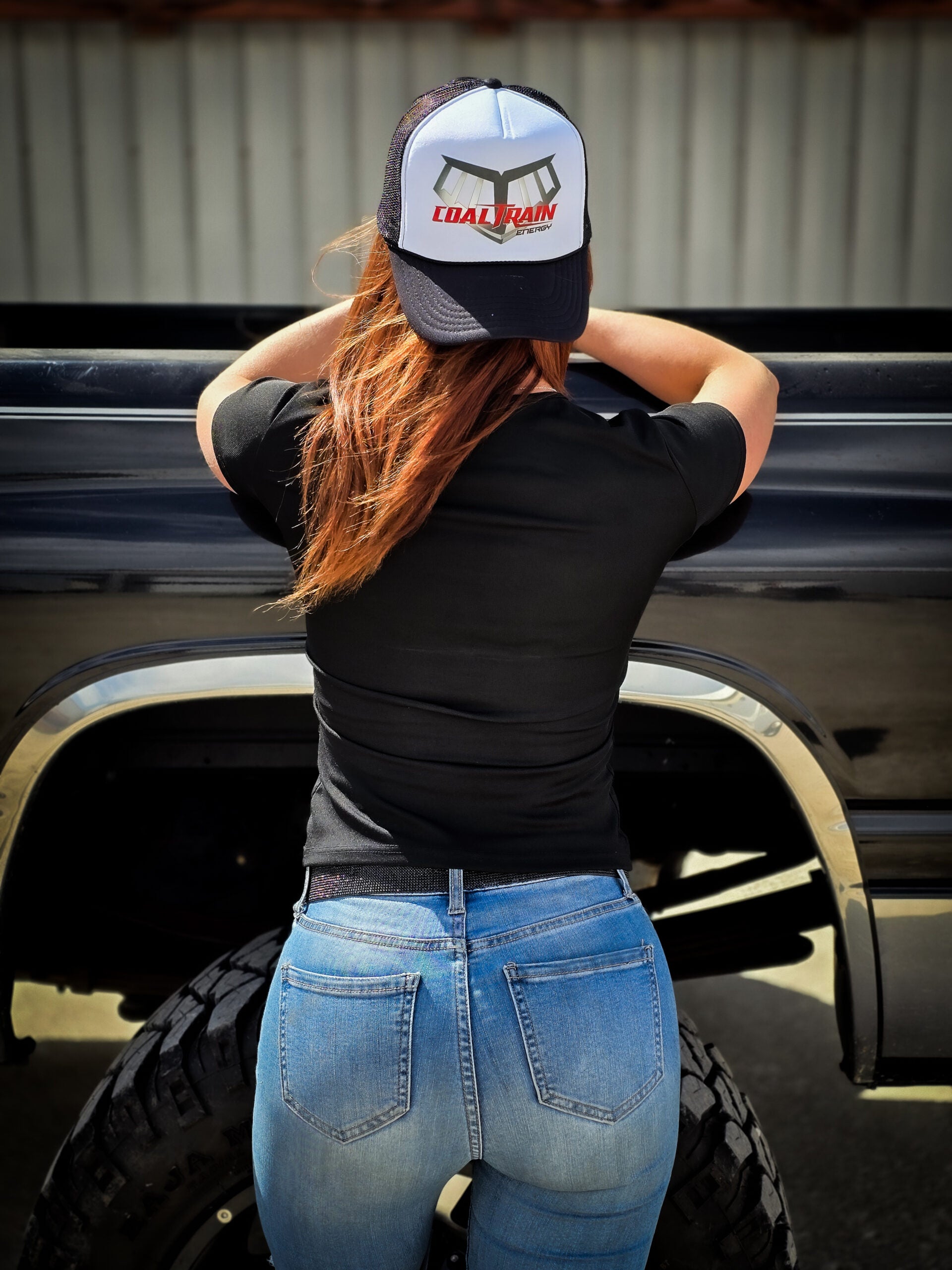 Black Large Icon Foam Trucker Hat
