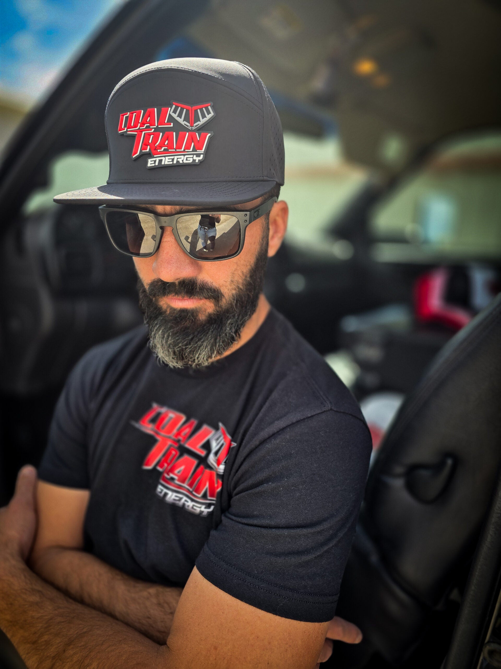 Black Zapped Osprey PVC Patch Hat