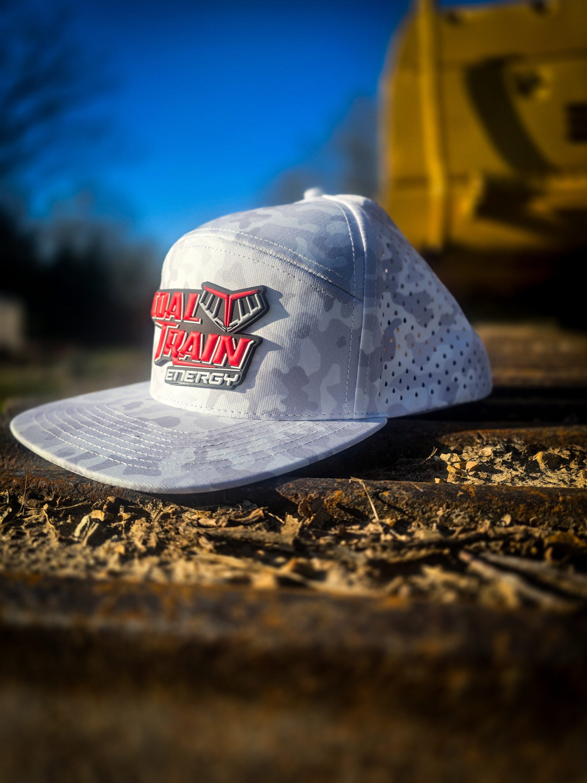 White Zapped Camo Osprey PVC Patch Hat