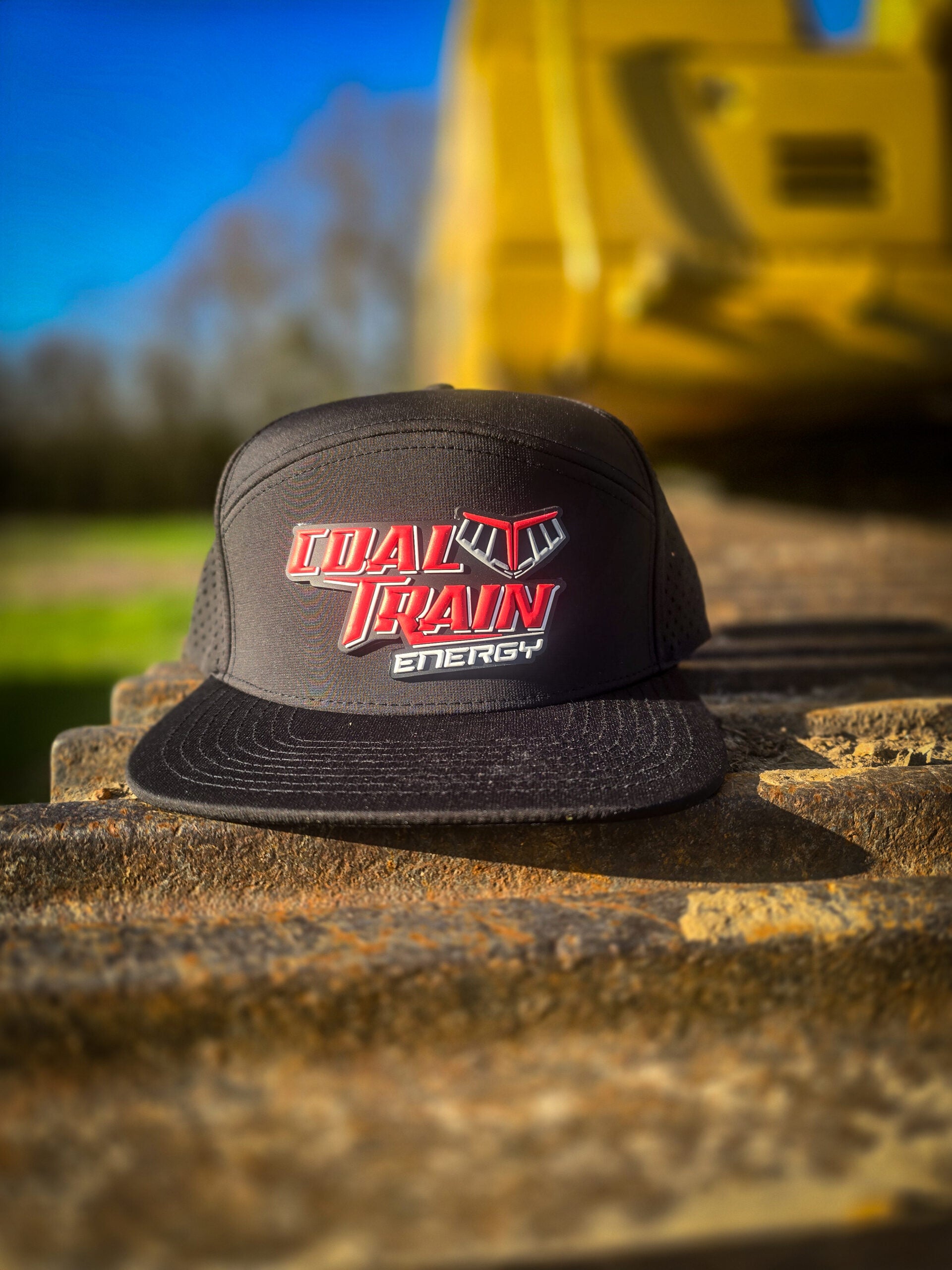 Black Zapped Osprey PVC Patch Hat
