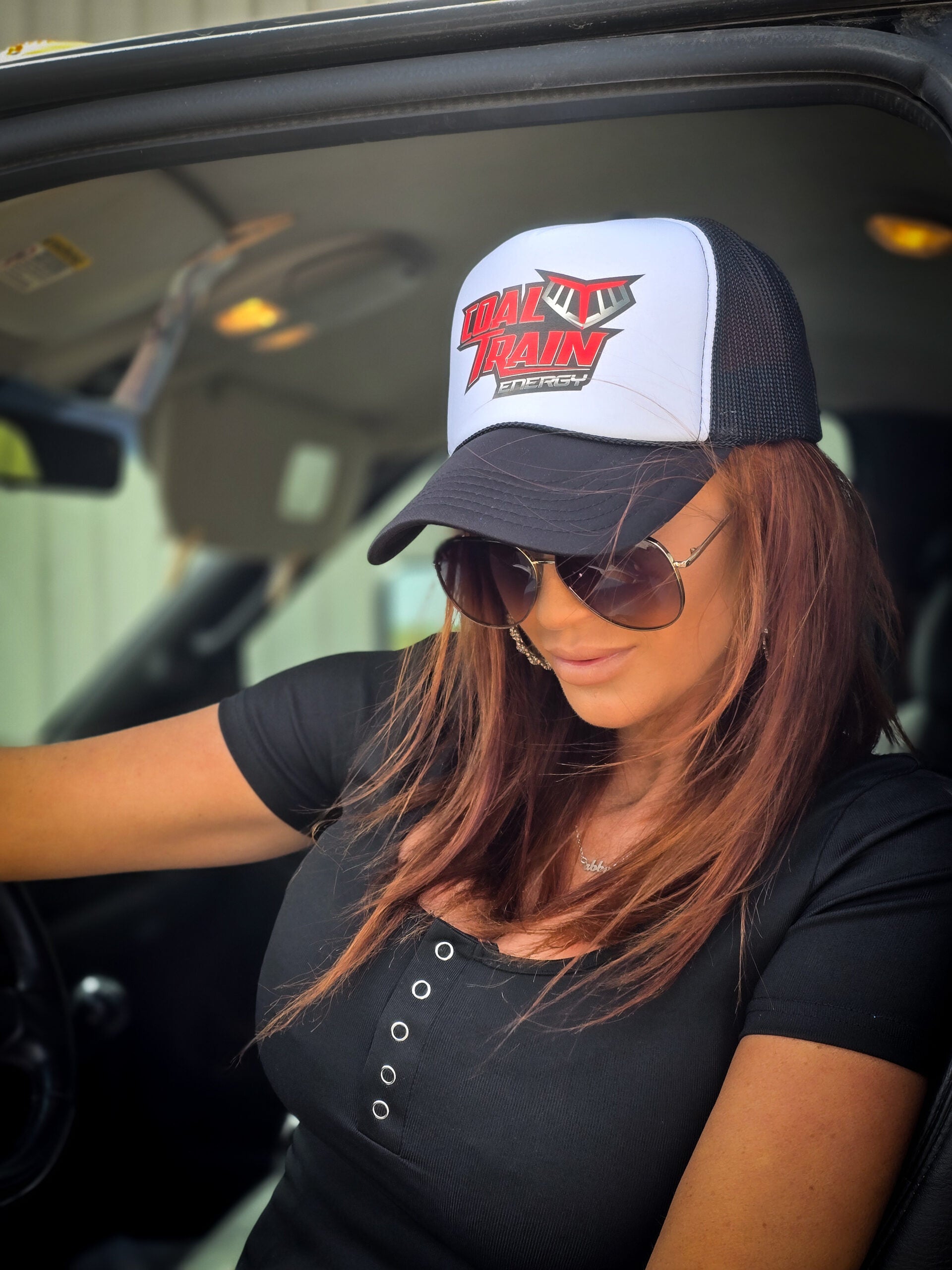 Black Foam Trucker Hat
