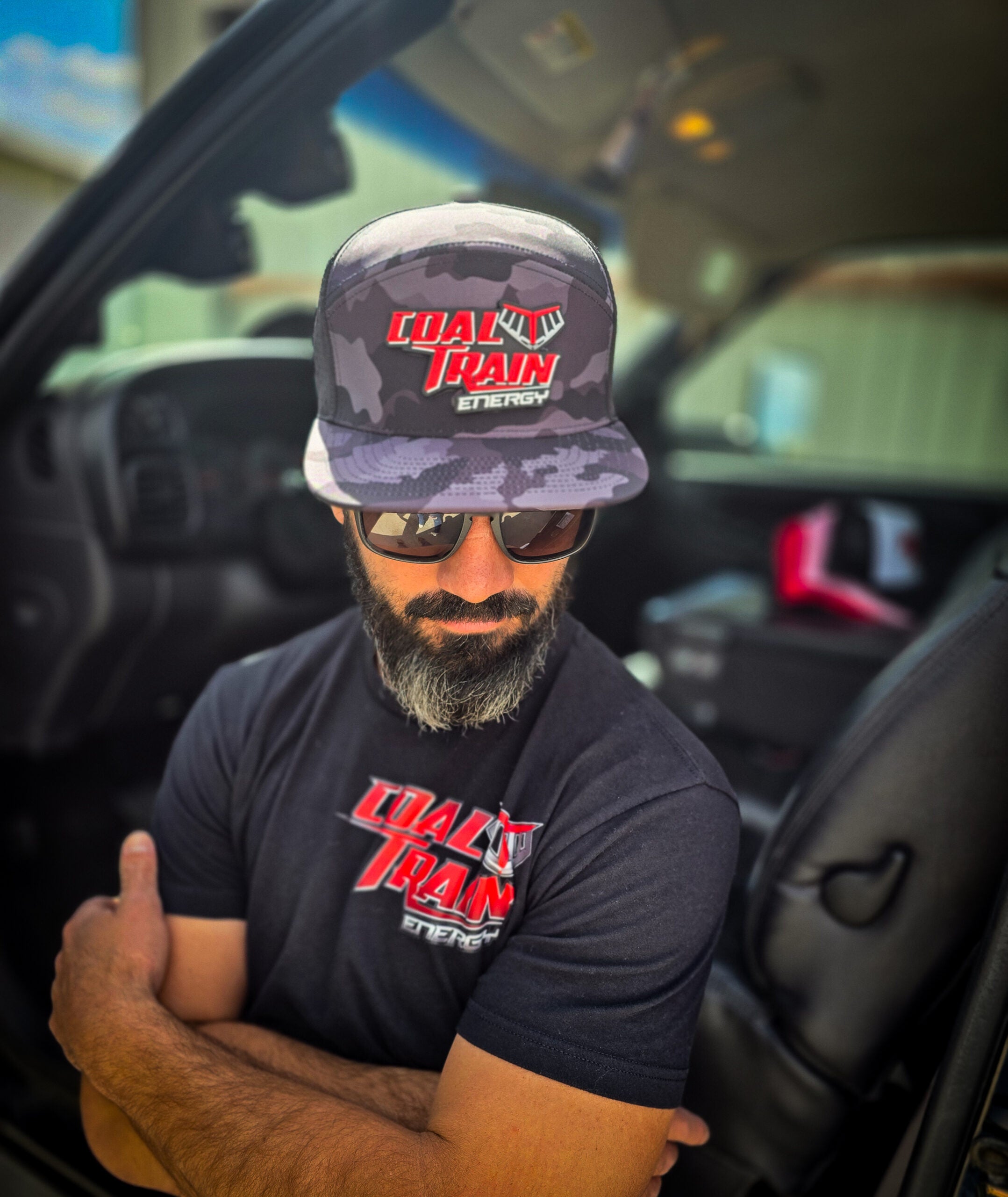 Black Camo Zapped Osprey PVC Patch Hat