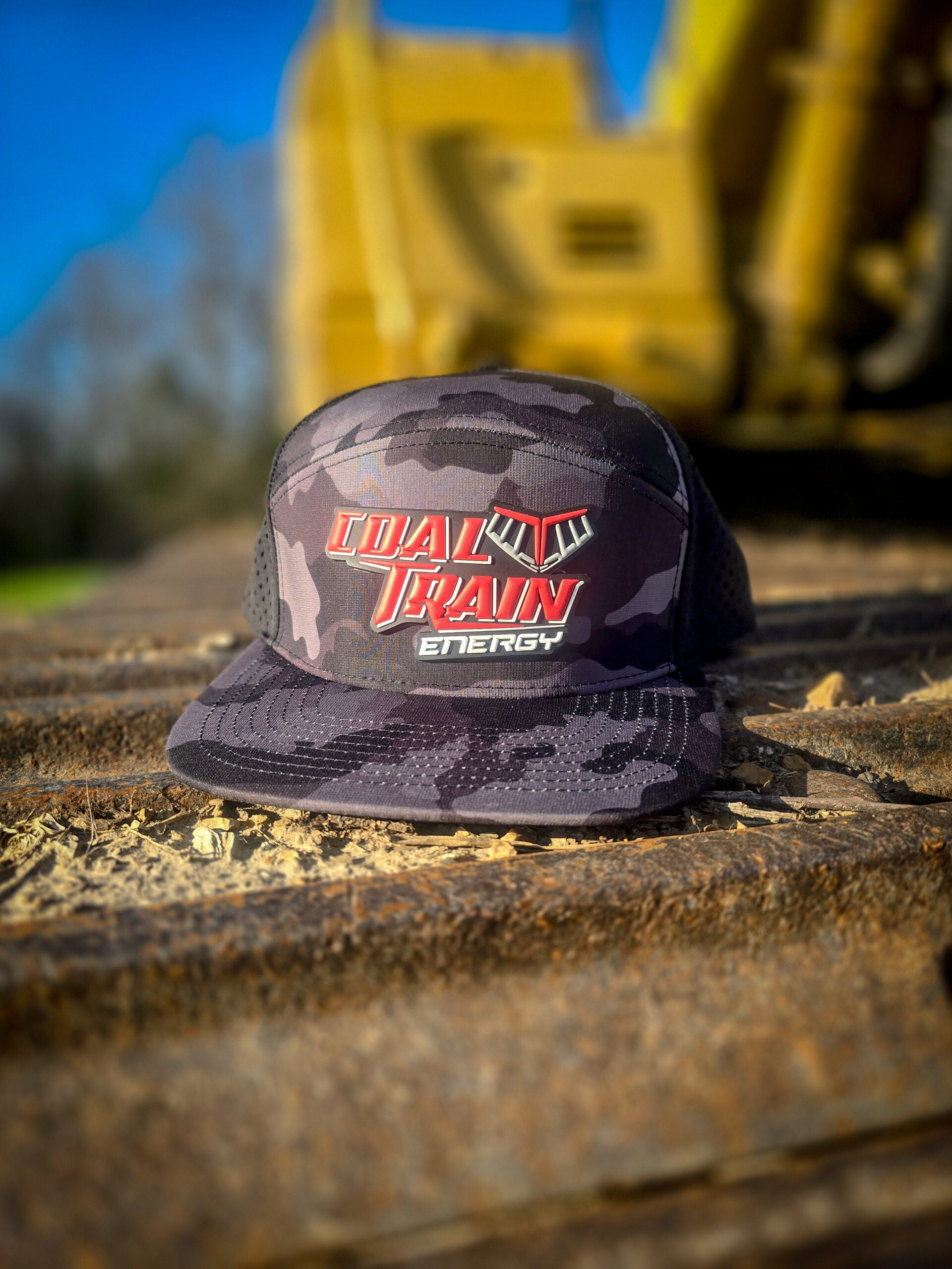 Black Camo Zapped Osprey PVC Patch Hat