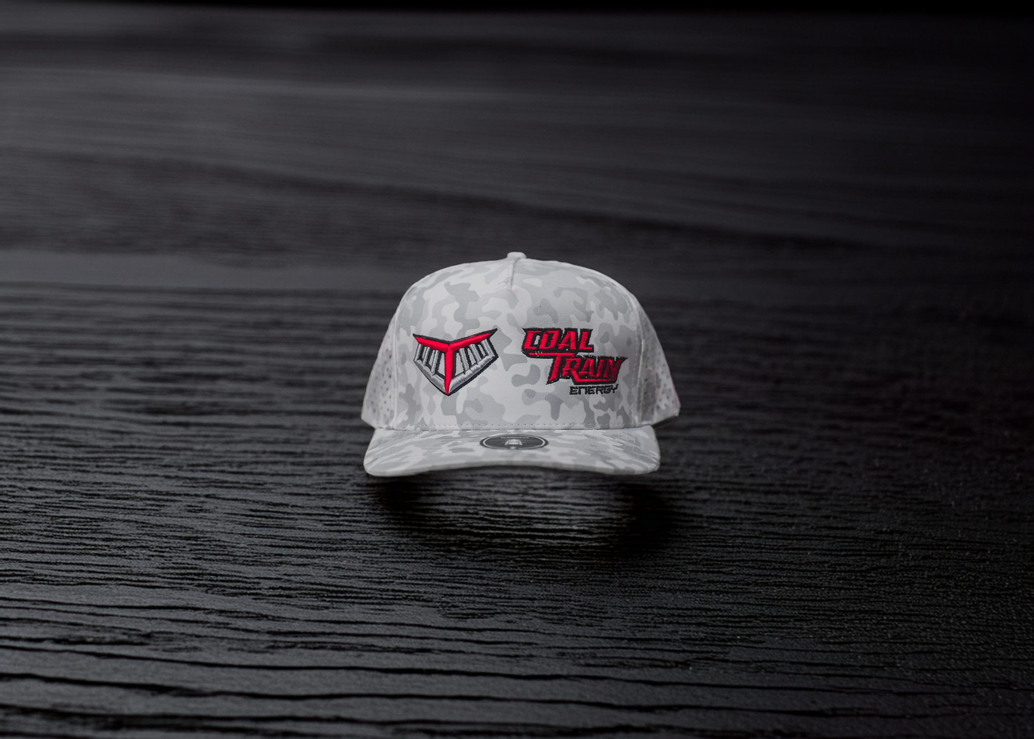 Zapped Blackhawk White Camo Split Logo
