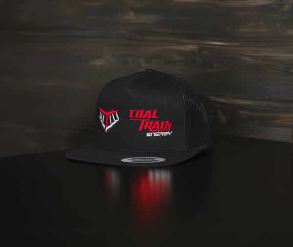 Black Yupoong Split Logo