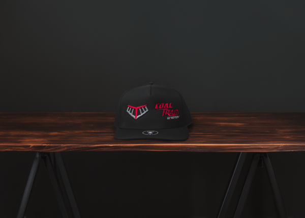 Osprey Zapped Black Flat Bill Double Logo Hat - Image 2
